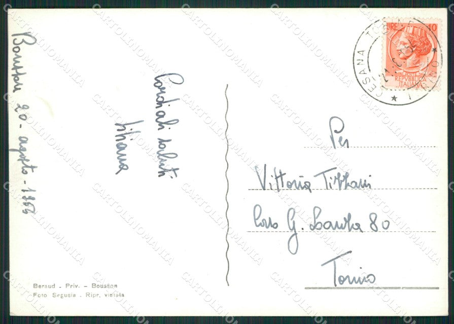 Torino Cesana Torinese Gregge Foto FG cartolina ZK2506 – retro