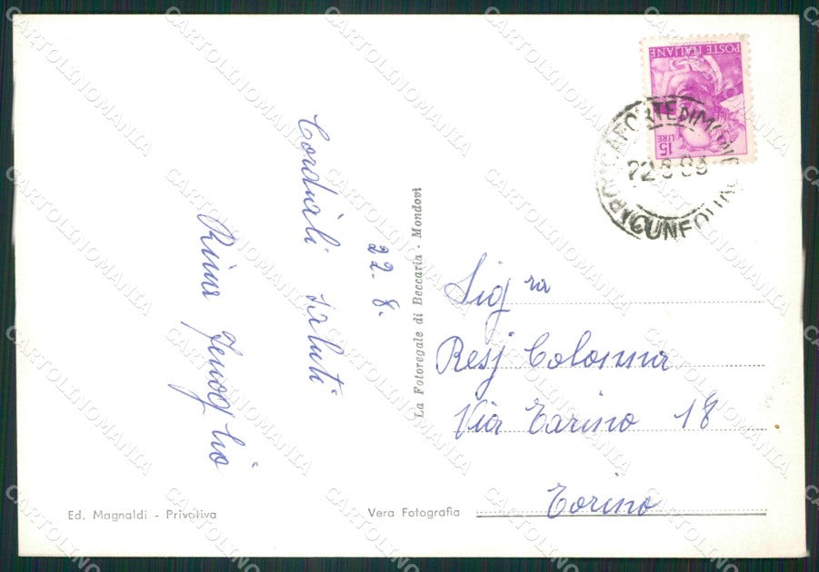 Cuneo Roccaforte Mondovì Lurisia Auto Foto FG cartolina ZK2509 – retro