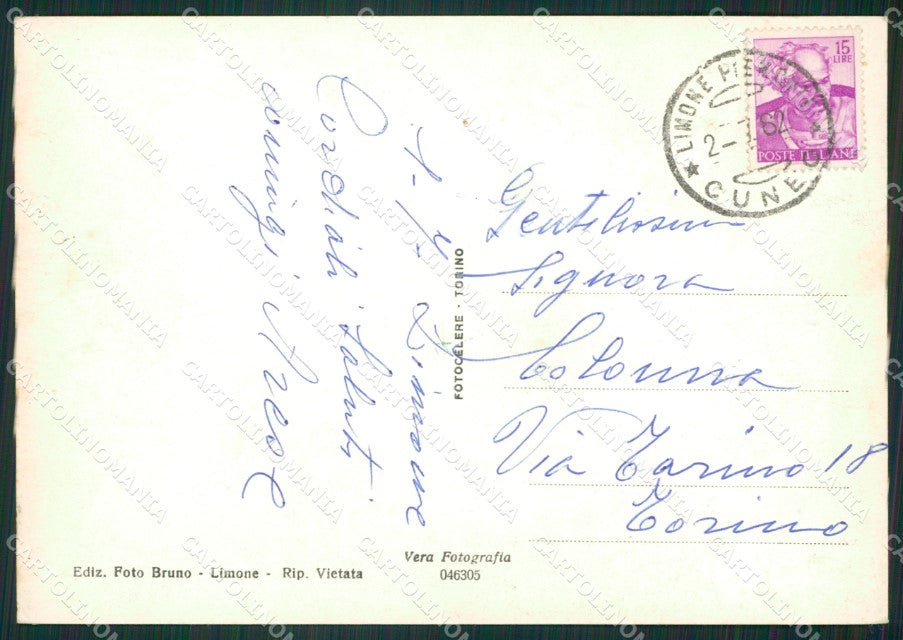 Cuneo Limone Piemonte Foto FG cartolina ZK2511 – retro
