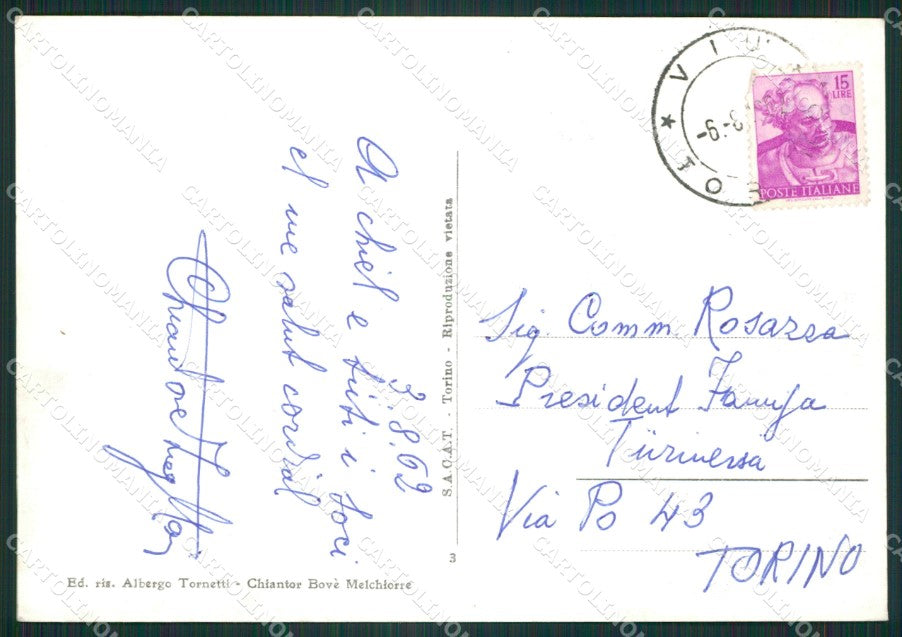 Torino Viù Foto FG cartolina ZK2513 – retro