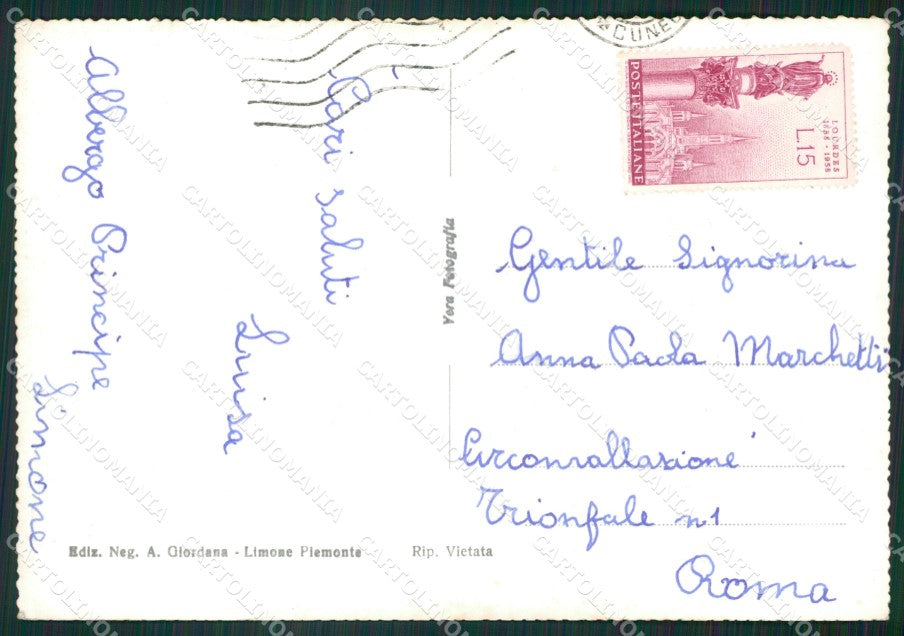 Cuneo Limone Piemonte Foto FG cartolina ZK2517 – retro