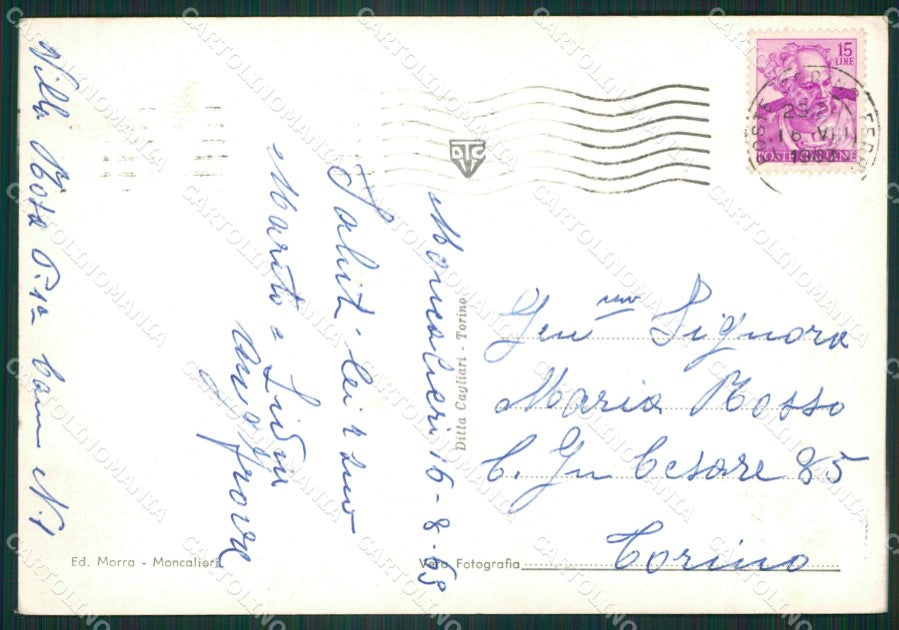 Torino Moncalieri Foto FG cartolina ZK2532 – retro