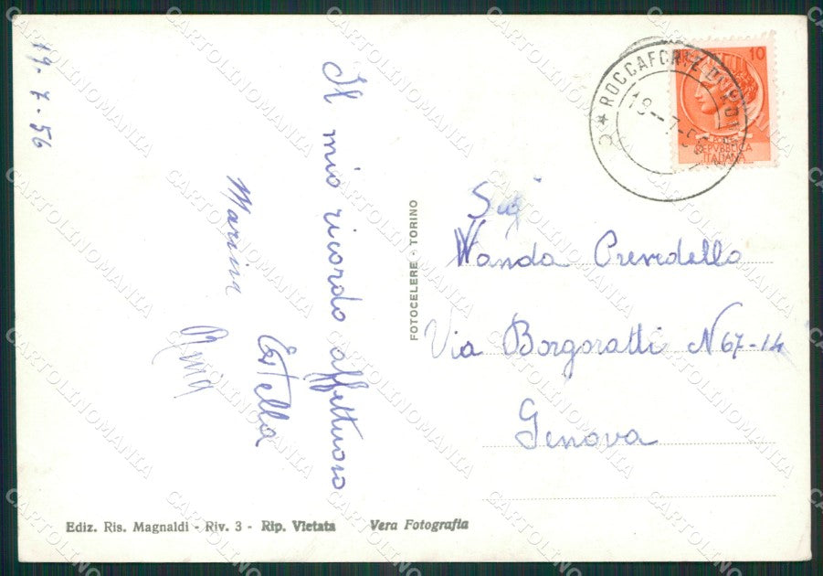 Cuneo Roccaforte Mondovì Lurisia PIEGA Foto FG cartolina ZK2534 – retro