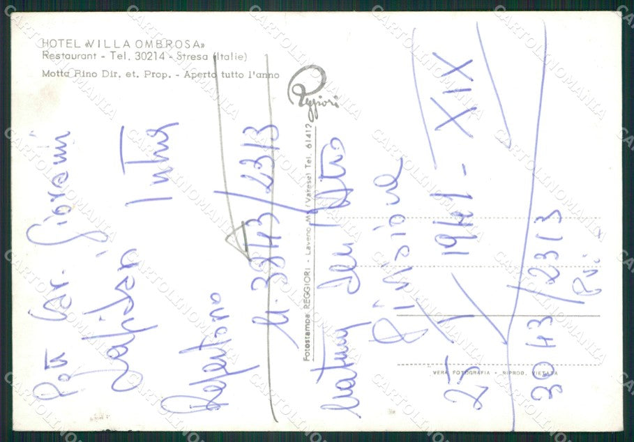 Verbania Stresa PIEGATA Foto FG cartolina ZK2548 – retro