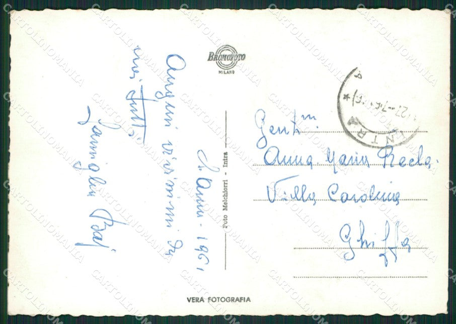 Verbania Intra Foto FG cartolina ZK2549 – retro