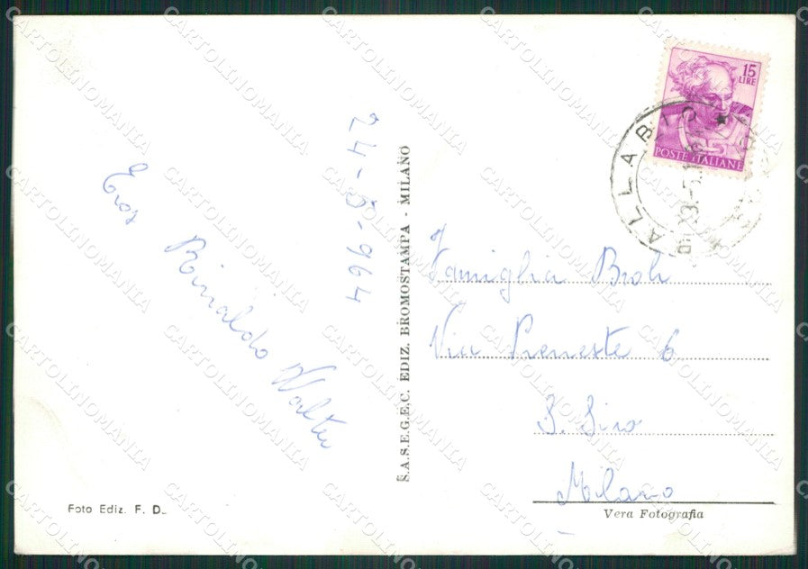 Lecco Abbadia Lariana Piani Resinelli Foto FG cartolina ZK2556 – retro