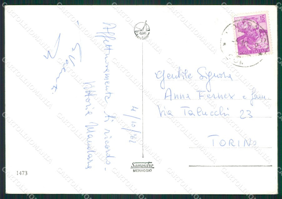 Como Moltrasio Battello Foto FG cartolina ZK2557 – retro