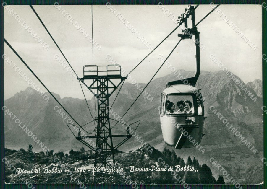 Bergamo Barzio Piani di Bobbio Funicolare Foto FG cartolina ZK2561 – fronte
