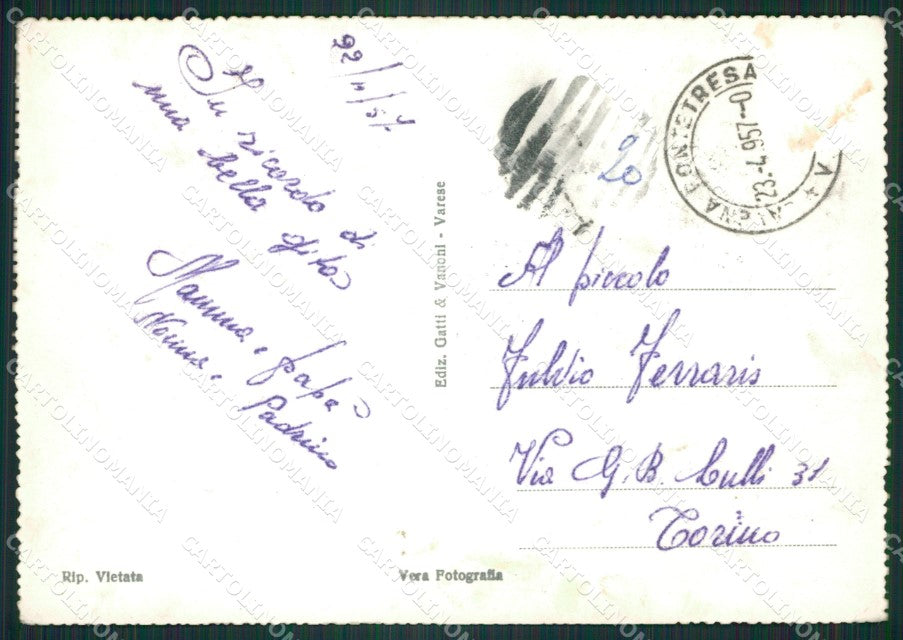 Varese Ponte Tresa Foto FG cartolina ZK2564 – retro