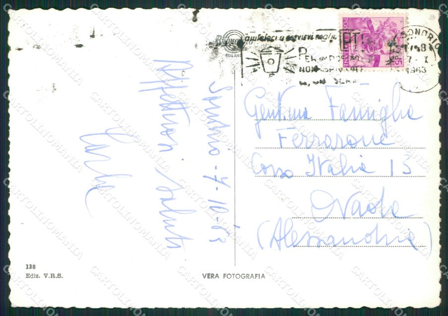 Sondrio Città Foto FG cartolina ZK2569 – retro
