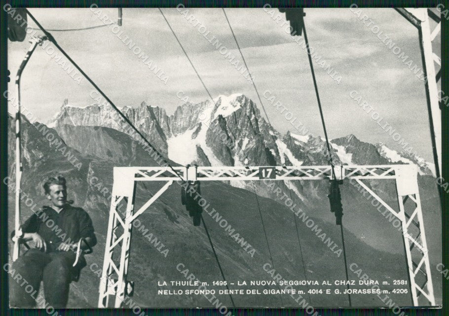 Aosta La Thuile Seggiovia Foto FG cartolina ZK2572 – fronte