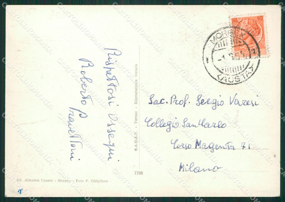 Aosta La Thuile Seggiovia Foto FG cartolina ZK2572 – retro