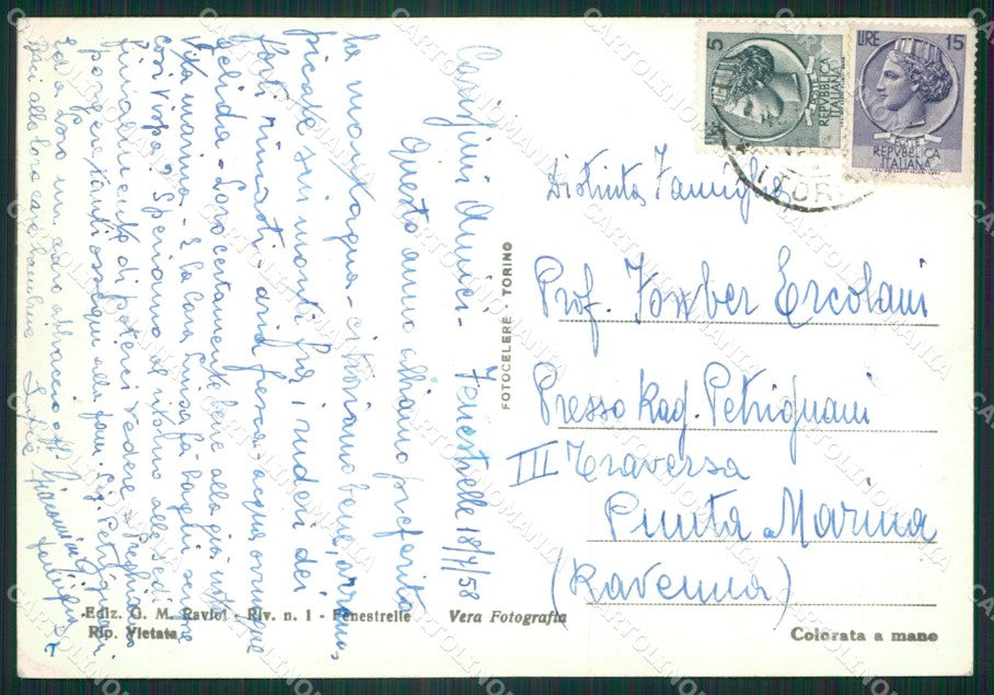 Torino Fenestrelle PIEGHINA Foto FG cartolina ZK2580 – retro