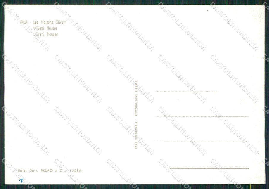 Torino Ivrea Olivetti Foto FG cartolina ZK2593 – retro