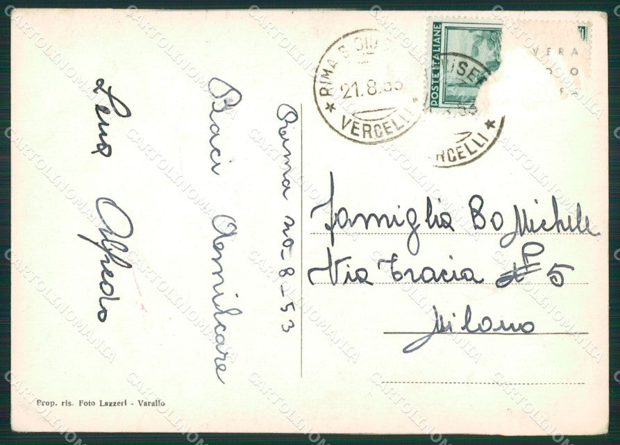 Vercelli Rima Costume Foto FG cartolina ZK2603 – retro