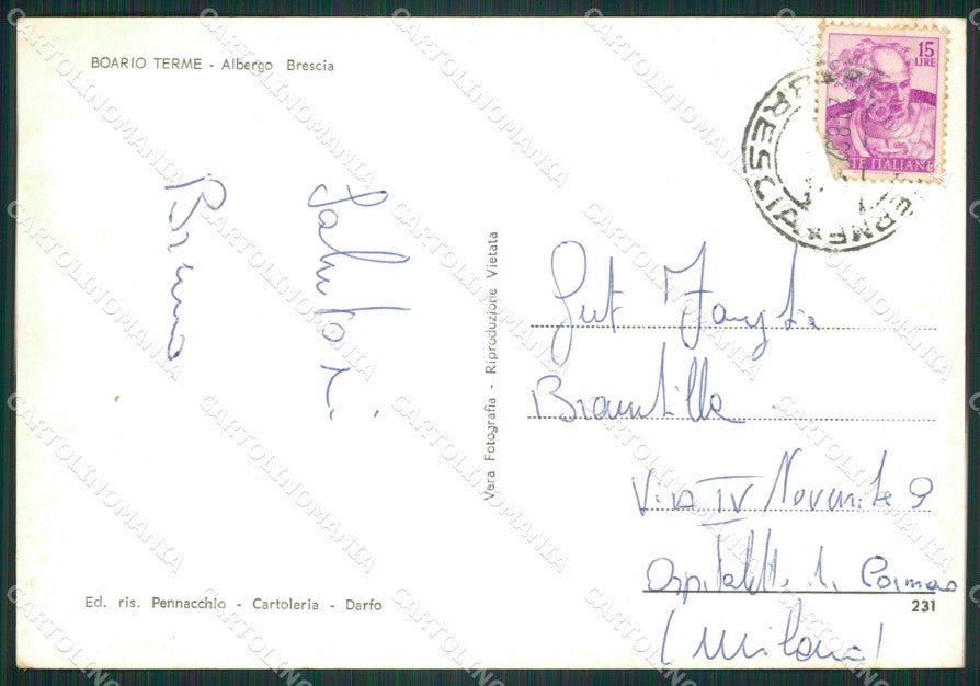Brescia Darfo Boario Terme Foto FG cartolina ZK2604 – retro