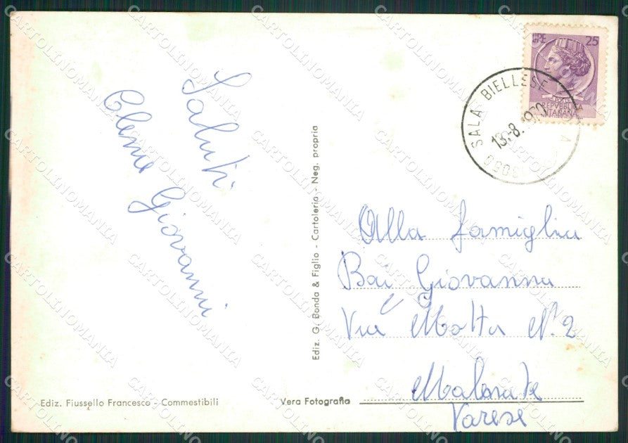Biella Sala Biellese Foto FG cartolina ZK2608 – retro