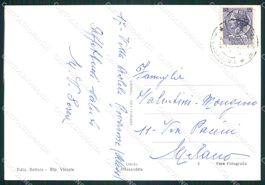 Alessandria Rivarone Foto FG cartolina ZK2610 – retro