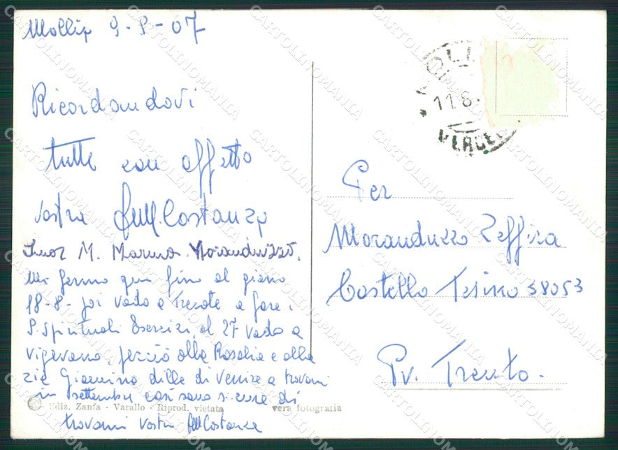 Vercelli Mollia Foto FG cartolina ZK2618 – retro