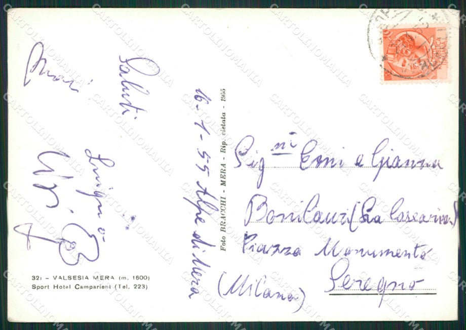 Vercelli Scopello Mera Nevicata Foto FG cartolina ZK2620 – retro