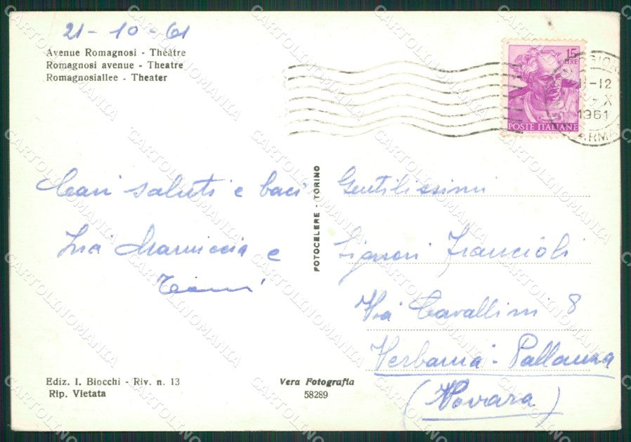 Parma Salsomaggiore Terme Foto FG cartolina ZK2643 – retro
