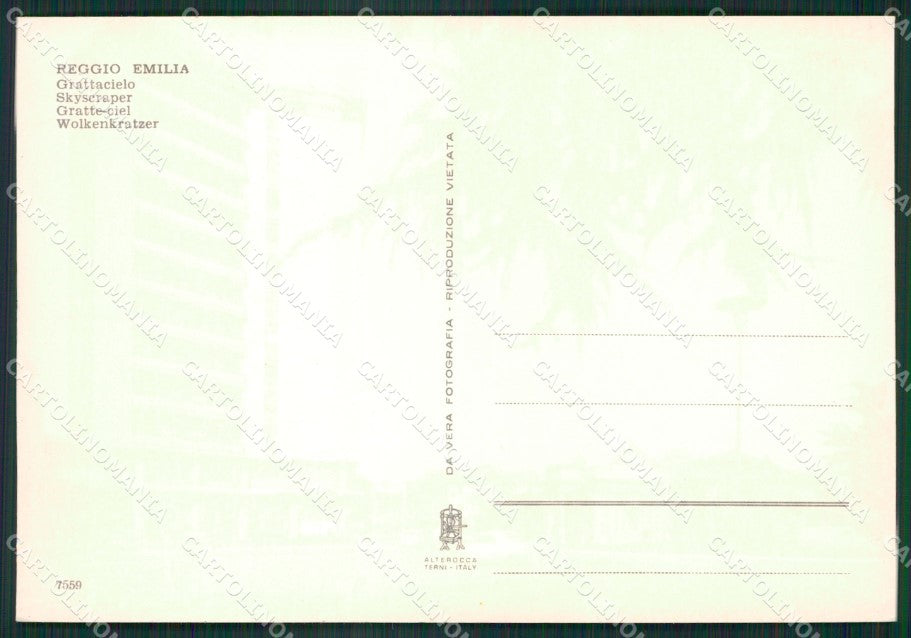 Reggio Emilia Città Foto FG cartolina ZK2651 – retro