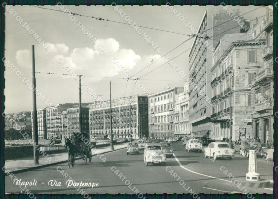 Napoli Città Auto STRAPPINI PIEGHINA Foto FG cartolina ZK2653 – fronte