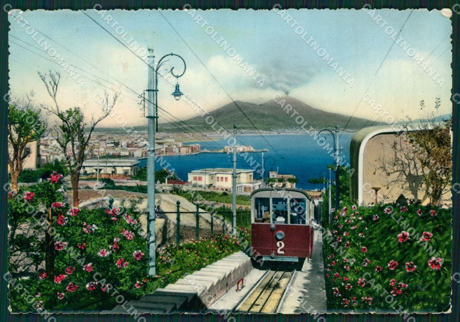 Napoli Città Funicolare PIEGA Foto FG cartolina ZK2654 – fronte