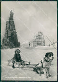 Aosta La Thuile Cane Slitta Foto FG cartolina ZK2663 – fronte