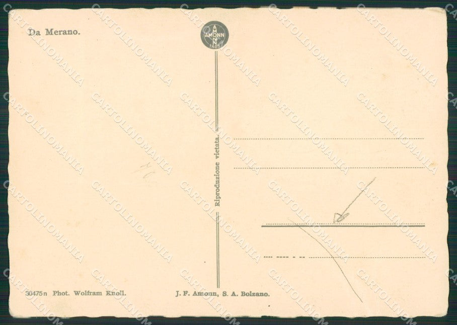 Bolzano Merano Costumi PIEGA Foto FG cartolina ZK2666 – retro