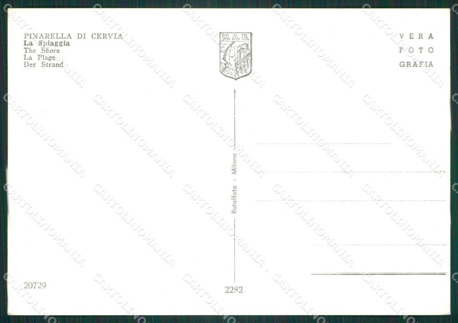 Ravenna Cervia Pinarella di Foto FG cartolina ZK2669 – retro