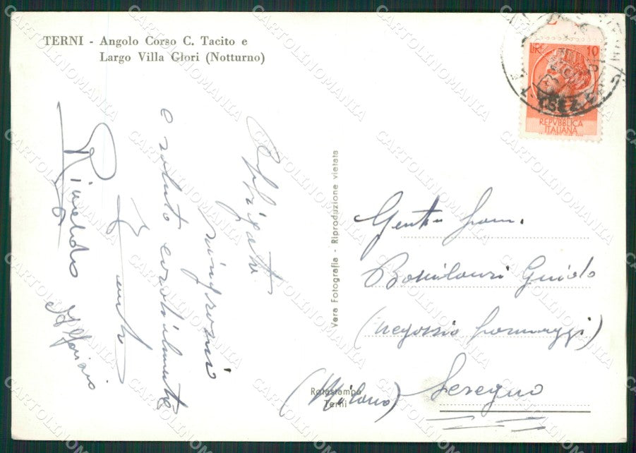 Terni Città Foto FG cartolina ZK2670 – retro