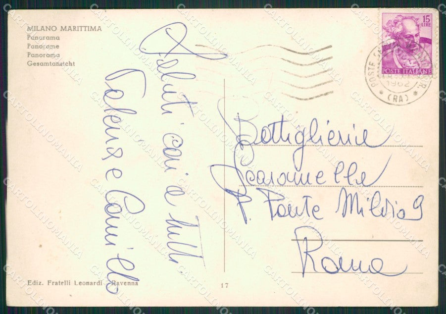 Ravenna Cervia Milano Marittima Foto FG cartolina ZK2675 – retro