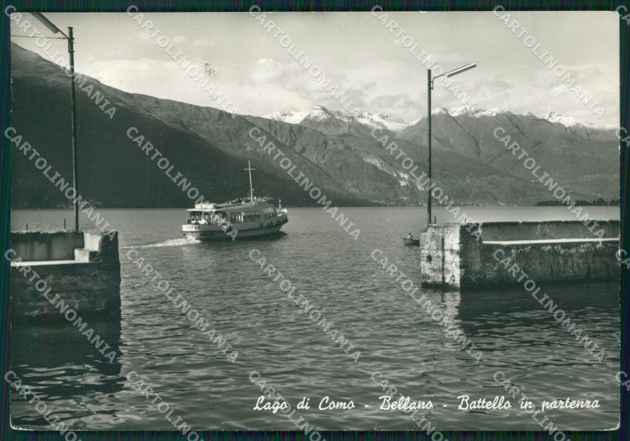 Lecco Bellano Battello Foto FG cartolina ZK2689 – fronte