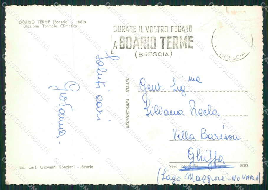 Brescia Boario Terme PIEGHINA Foto FG cartolina ZK2692 – retro