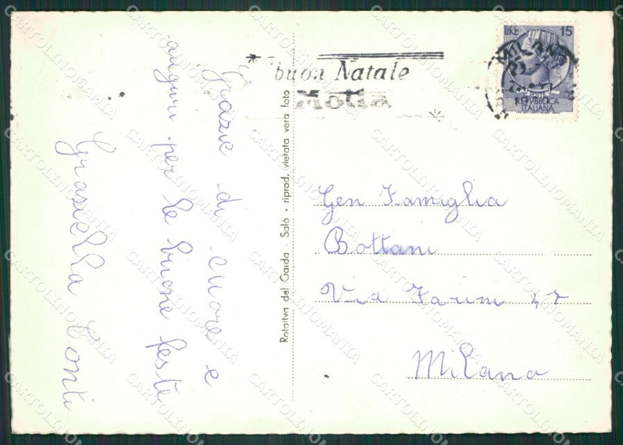 Brescia Gardone Riviera Fasano del Garda Foto FG cartolina ZK2693 – retro