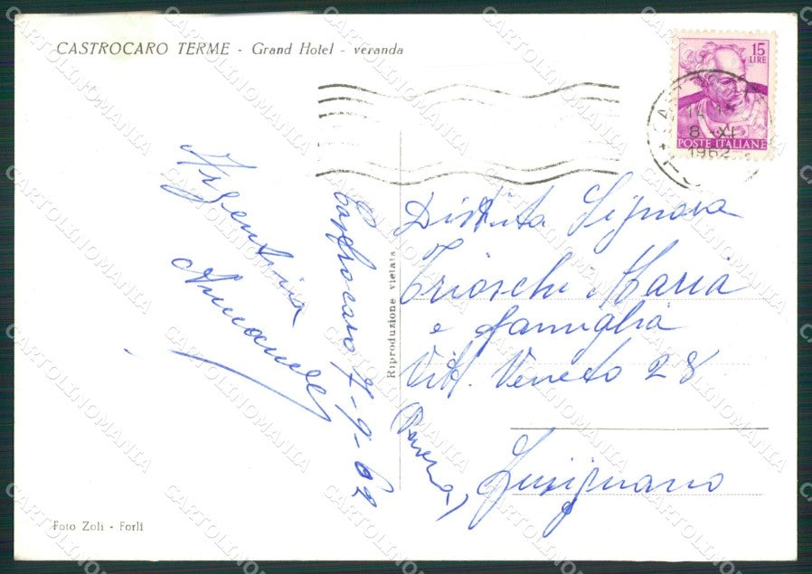 Forlì Castrocaro Terme Foto FG cartolina ZK2708 – retro