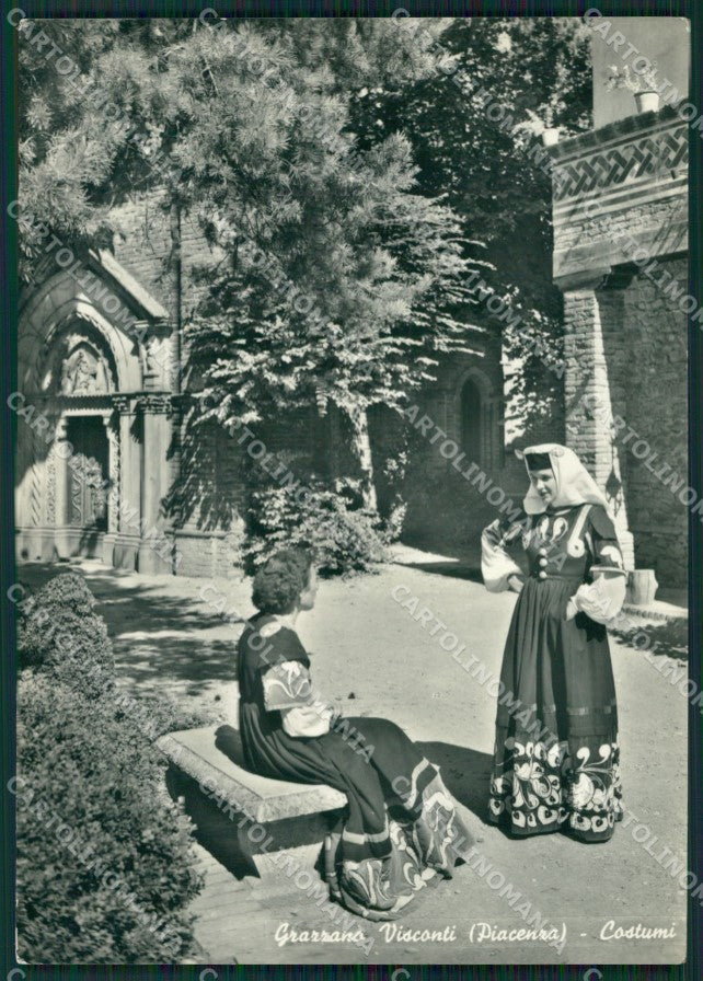 Piacenza Vigolzone Grazzano Visconti Costumi Foto FG cartolina ZK2715 – fronte