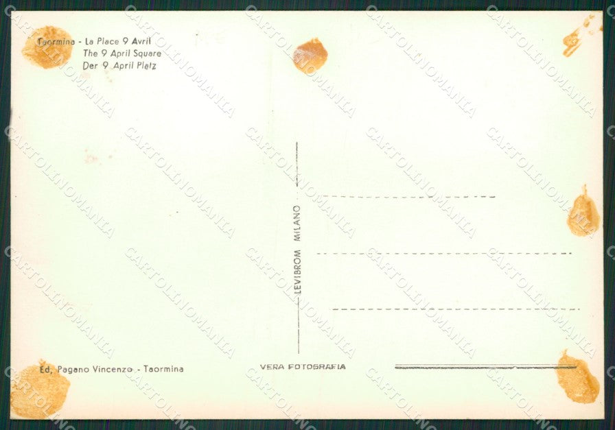 Messina Taormina COLLA Foto FG cartolina ZK2725 – retro