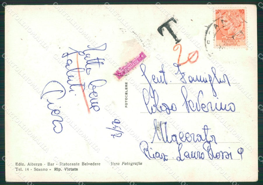 L'Aquila Scanno Costume PIEGHINA Foto FG cartolina ZK2737 – retro