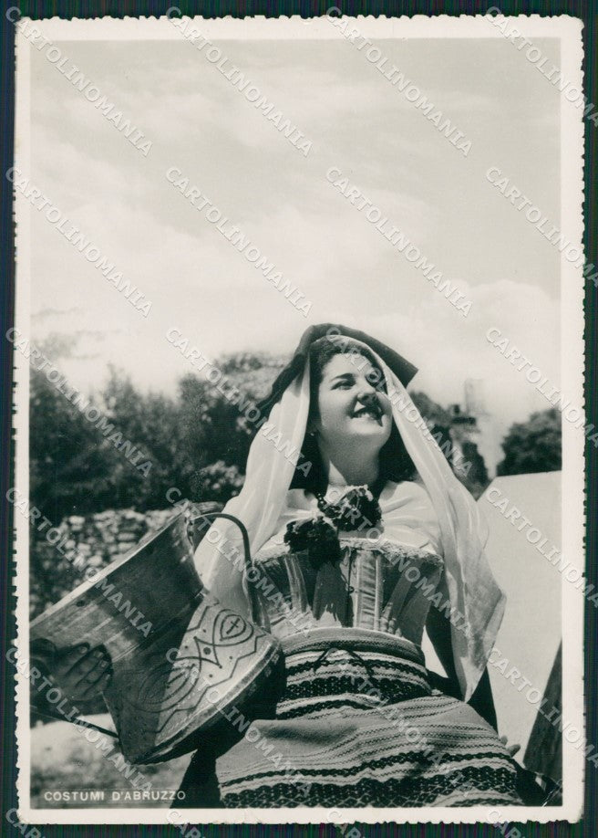 L'Aquila Costume PIEGHINA Foto FG cartolina ZK2739 – fronte