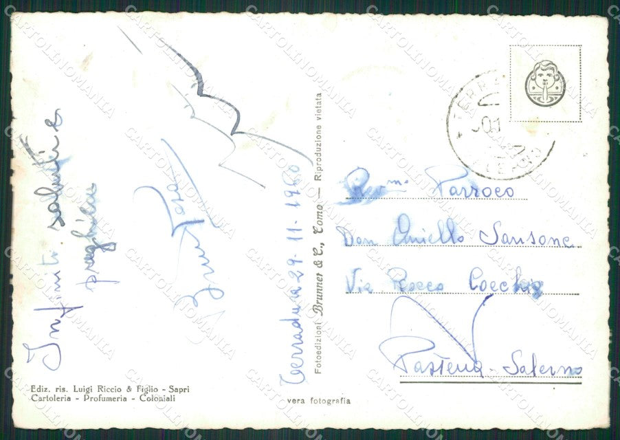 Salerno Sapri Foto FG cartolina ZK2756 – retro