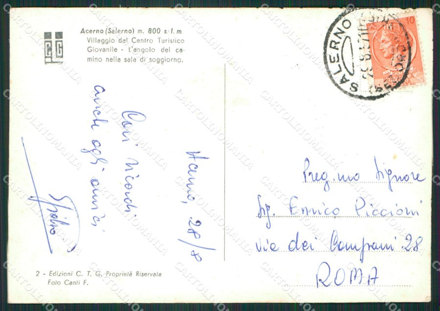 Salerno Acerno Foto FG cartolina ZK2765 – retro