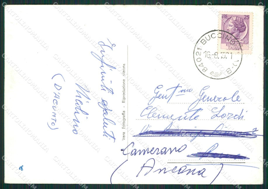 Avellino Caposele Materdomini Saluti da Foto FG cartolina ZK2768 – retro