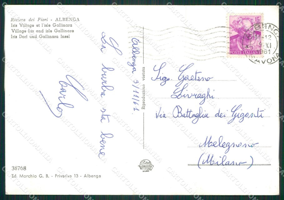 Savona Albenga Foto FG cartolina ZK2827 – retro
