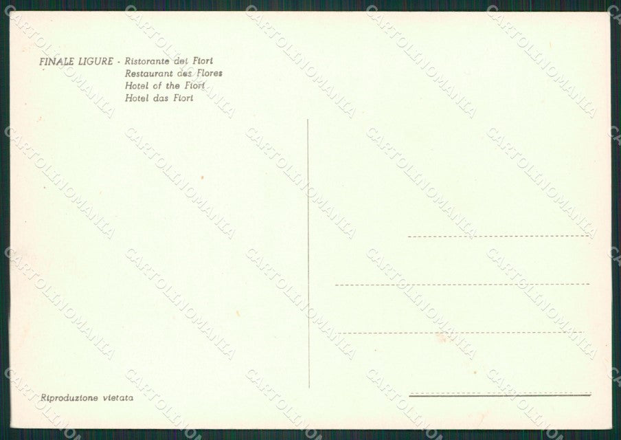 Savona Finale Ligure Foto FG cartolina ZK2831 – retro