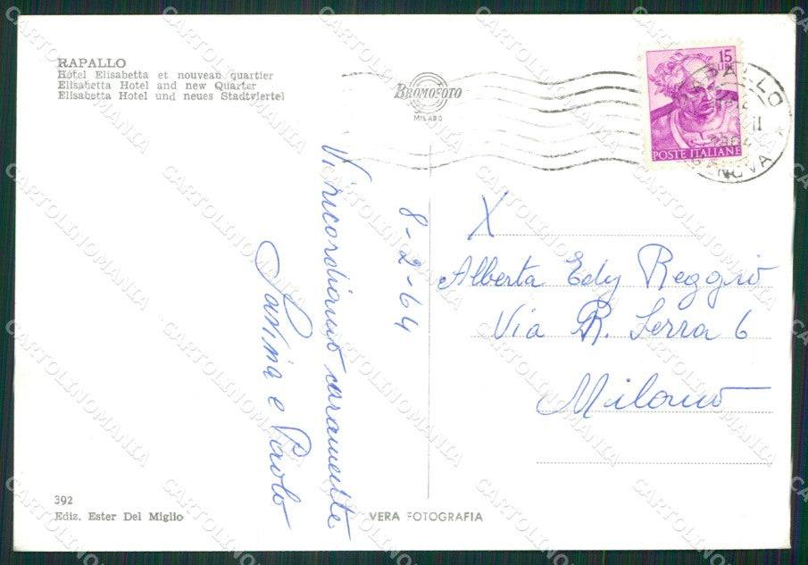 Genova Rapallo Foto FG cartolina ZK2873 – retro