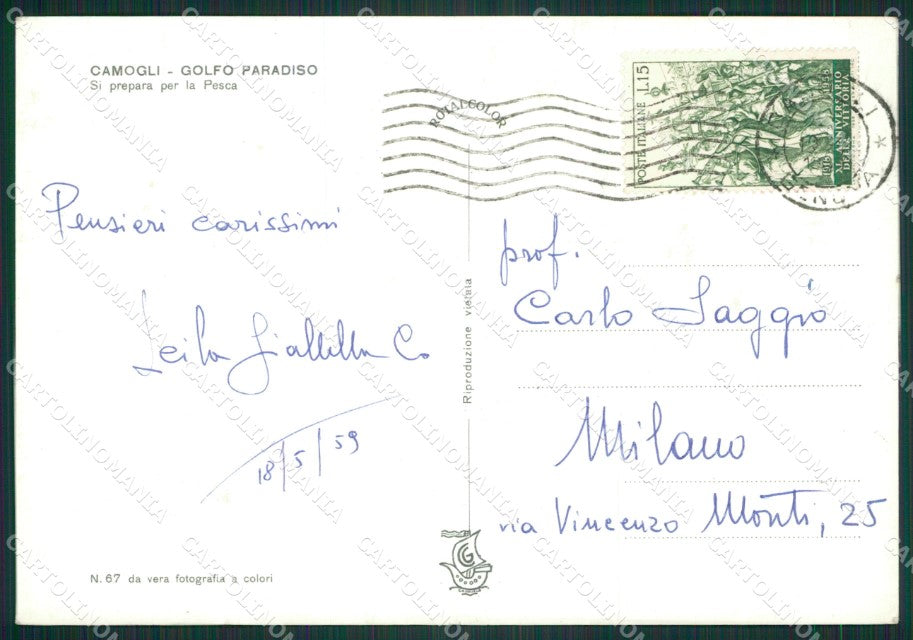 Genova Camogli Foto FG cartolina ZK2881 – retro