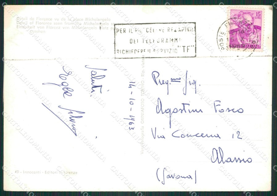 Firenze Città Lambretta Foto FG cartolina ZK2897 – retro