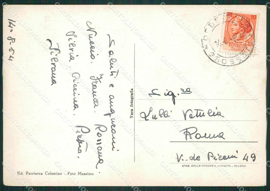 Grosseto Orbetello Foto FG cartolina ZK2903 – retro